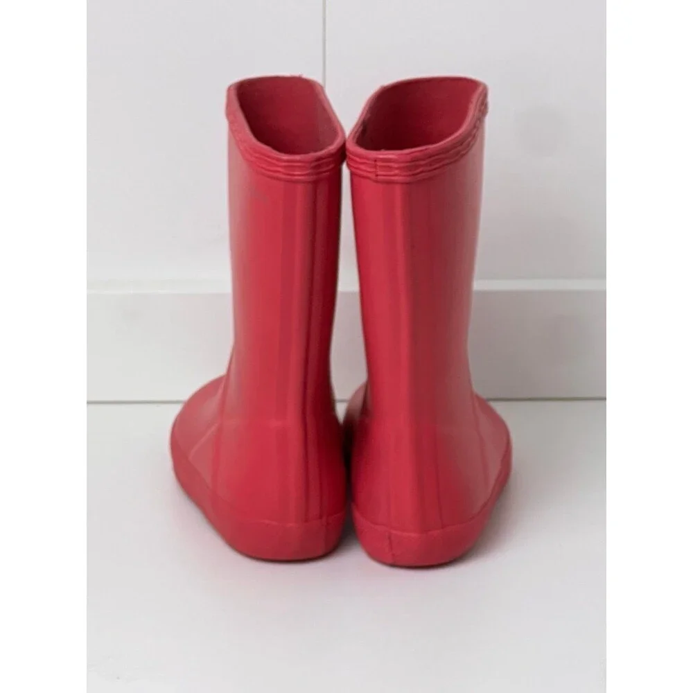 Hunter Kids First Classic Rain Welly Boots Pink Girls Toddler